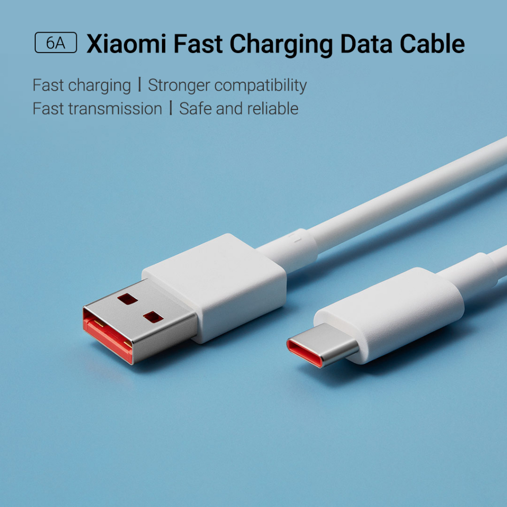 Dây sạc nhanh 6A Xiaomi‌ USB-A to Type-C Sạc nhanh tương thích rộng chuyển dữ liệu nhanh an toàn‌