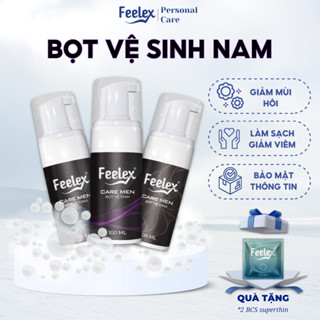  Bọt vệ sinh nam Feelex Cool dạng bọt hương thơm nam tính mạnh mẽ mát lạnh - 100ml 