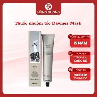  Thuốc nhuộm tóc cao cấp Davines Mask thảo dược nhập khẩu Ý bảng màu đa dạng cả thời trang lẫn phủ bạc rất bền màu 