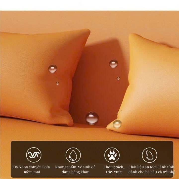 Sofa giường thông minh gấp gọn chất liệu Nano chuyên sofa. Ghế sofa giường đa năng có hộc để đồ | BigBuy360 - bigbuy360.vn