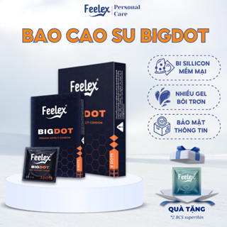 Bao cao su Feelex Bigdot Gai nhiều gel bôi trơn