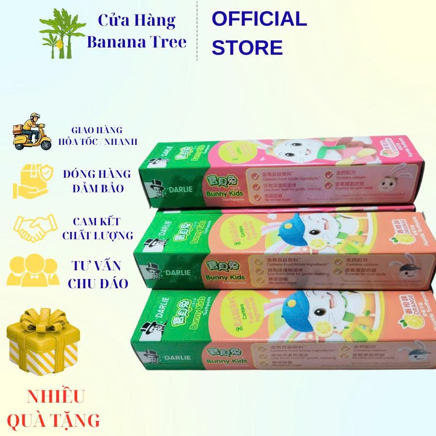 Kem đánh răng Darlie Bunny Kids dành cho bé 40g