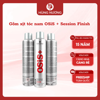  GÔM XỊT TÓC NAM OSIS + SESSION FINISH 300ML bóng tạo kiểu tóc nhập khẩu chính hãng 