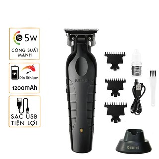 Tông Đơ Bấm Viền Cao Cấp Kemei KM-2299, Phiên Bản Mới Với Đốc Sạc Tiện Lợi
