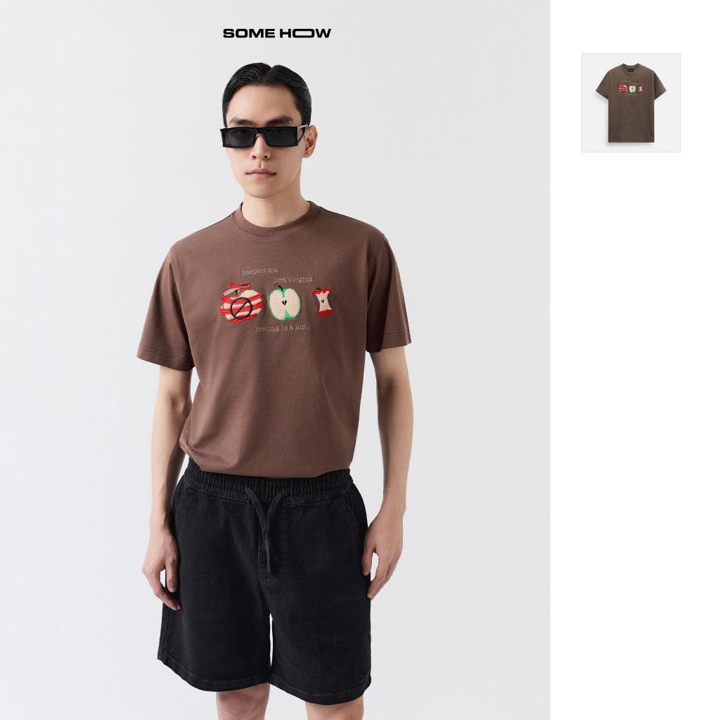Áo Thun Nam Regular Cool Fab Apple Rights, Chất Vải CooLFabric Thoải Mái, AT0308, SOME HOW STORE