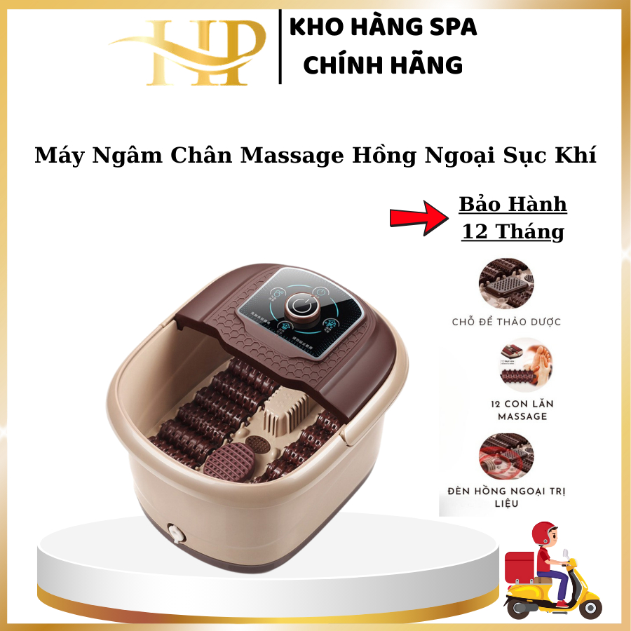 Máy Ngâm Chân Massage Cao Cấp Có Sục Khí I Bồn Ngâm Chân Massage Hồng Ngoại Tự Làm Ấm Nước Thư Giãn