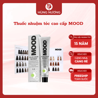 Thuốc nhuộm tóc cao cấp MOOD thảo dược nhập khẩu Ý bảng màu đa dạng cả thời trang lẫn phủ bạc rất bền màu 
