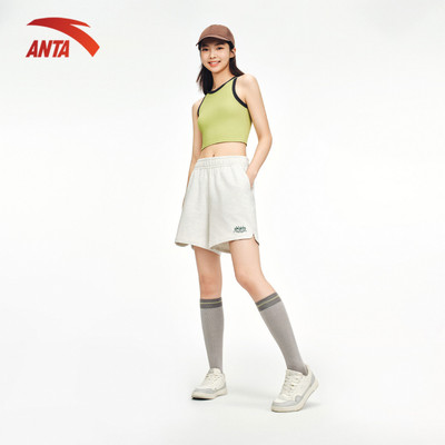 ANTA Nữ Sports Quần short dệt len Knitted Shorts Pickleball Badminton Tennis 1625C8309