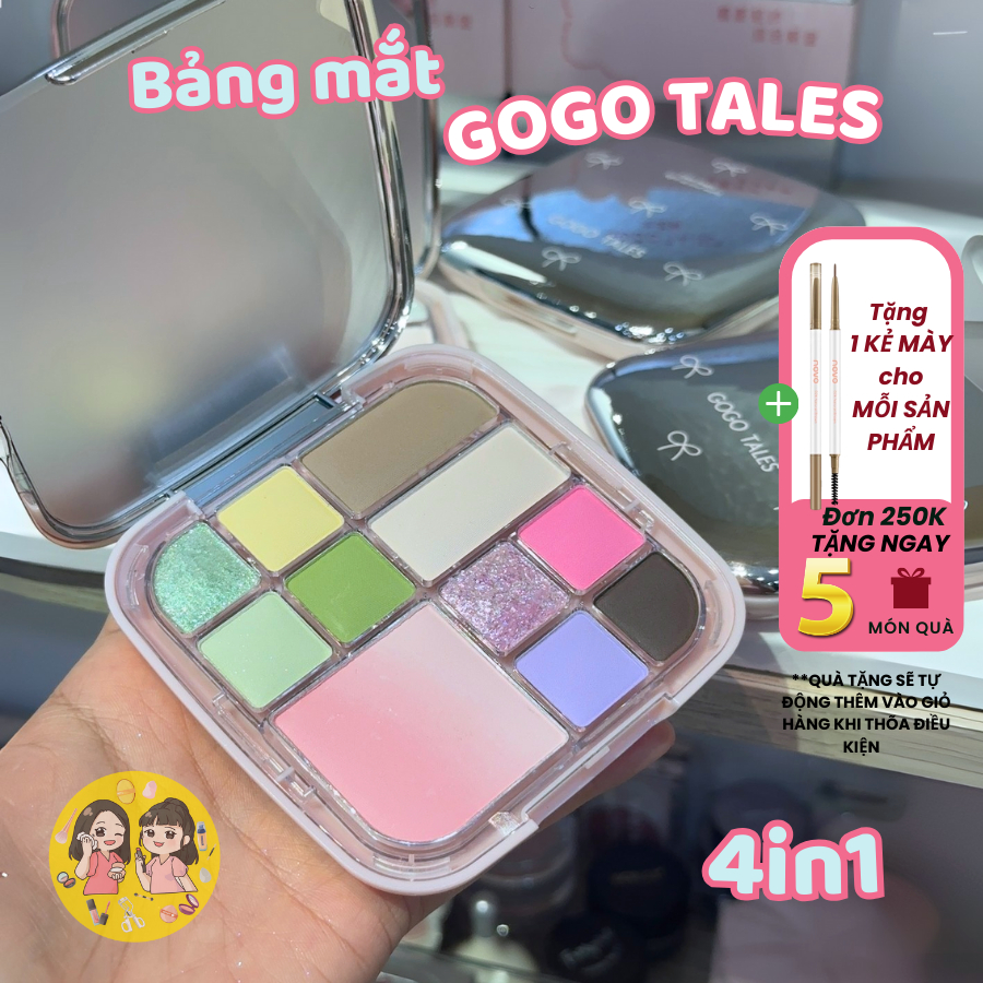 Bảng Phấn Mắt Đa Năng GogoTales Butterfly Veil GT798 - GOGOTALES Phấn mắt, má hồng, tạo khối