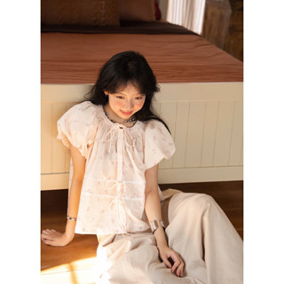  MODEN - Áo babydoll nữ áo kiểu hoa nhí - BLUMIN 