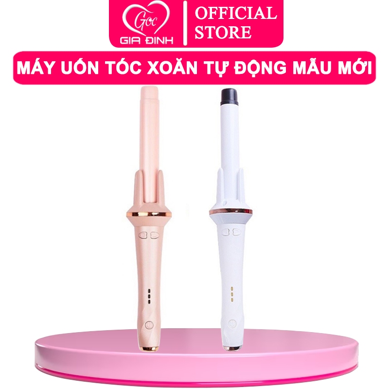 Hỏa tốc-Máy uốn tóc xoăn tự động mẫu mới chất liệu gốm sứ đường kính uốn 28mm BH 6 tháng