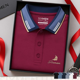  Áo Polo nam cao cấp cổ bẻ thêu FAVOR màu đỏ  Tặng Hộp Gói Quà  SIXMEN vải cá sấu FeelMax thoáng mát 