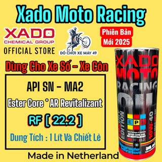  Dầu Nhớt XADO Moto Racing 10W40 Cho Xe Số 1 Lít và Chiết lẻ 
