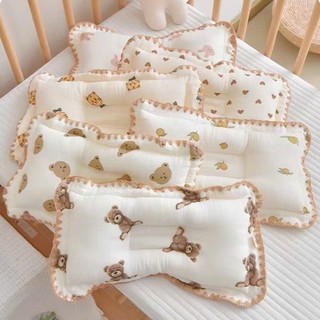  Gối lõm chống méo đầu cho bé sơ sinh vải cotton thấm hút mồ hôi cực êm  cho bé giấc ngủ sâu-BIOBEÉ 