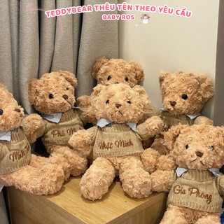  Gấu Bông Teddy Lông Xoăn Thêu Tên Theo Yêu Cầu Cho Bé Và Người Thương - Món Quà Đầy Ý Nghĩa Baby Ros 