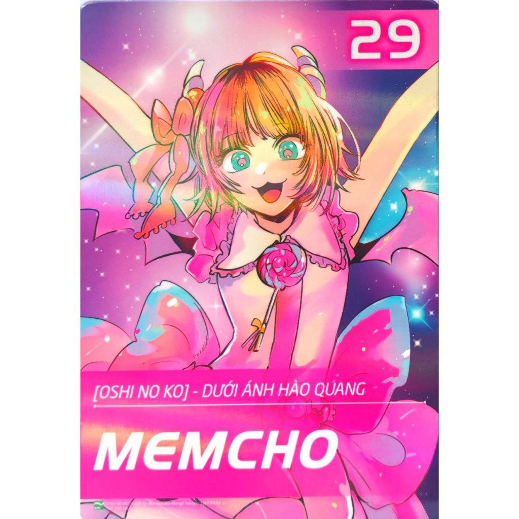 Character Card #29 Memcho - Oshi No Ko - Dưới Ánh Hào Quang - Trạm sách IPM 2024