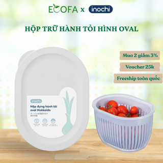  Hộp đựng hành tỏi 2 lớp Inochi nắp đậy ngăn mùi chống ẩm mốc và côn trùng hộp đựng gia vị nhỏ 