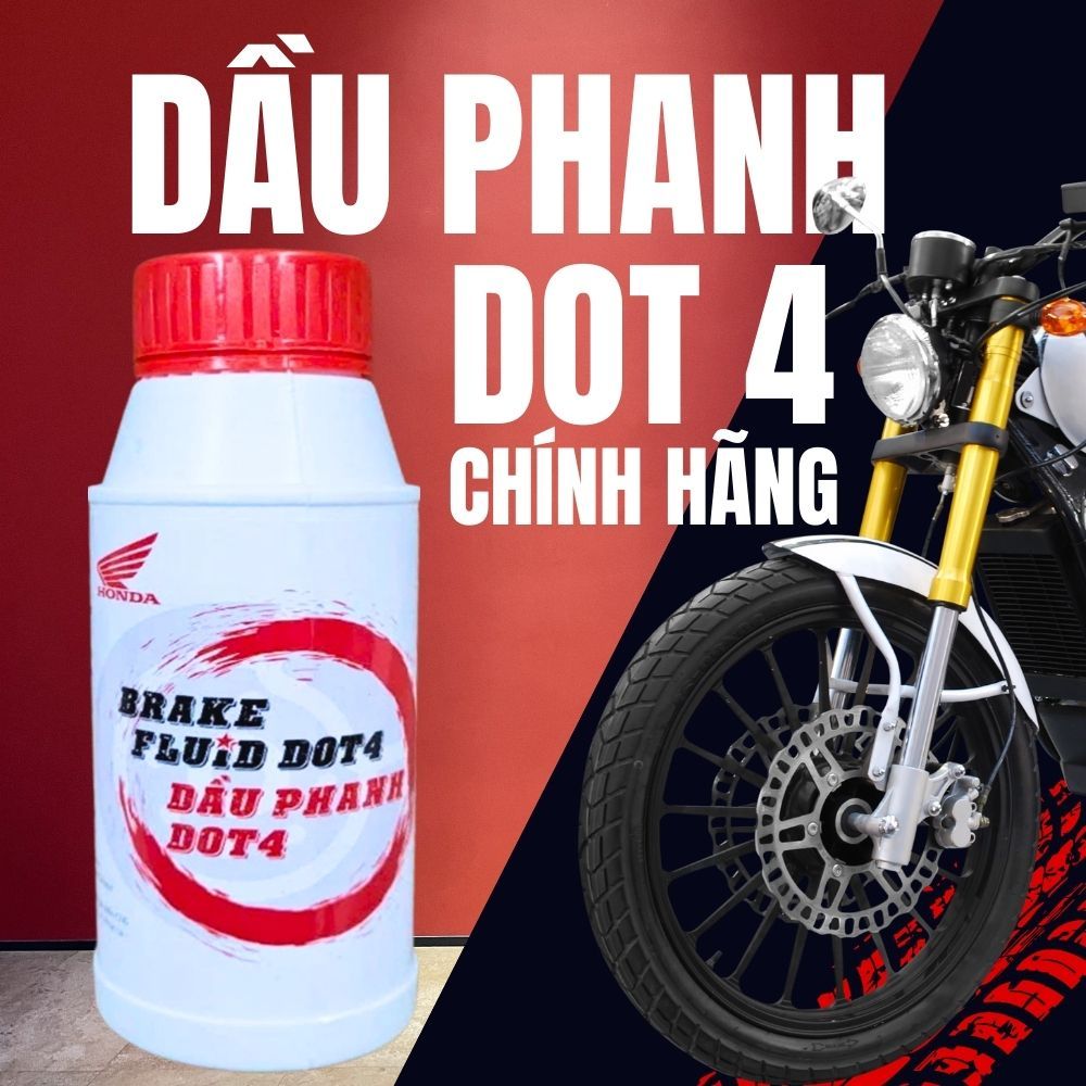 Dầu Phanh Honda DOT-4 200ml – Dầu Thắng Chính HãngCho Phanh Đĩa & Ly Hợp Dầu - DẦU NHỚT SỈ LẺ
