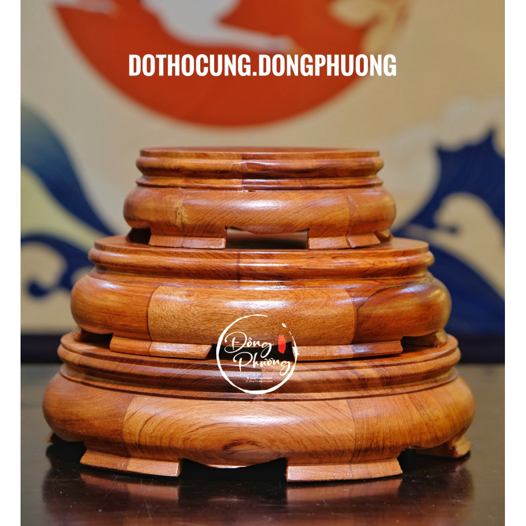 Đế kê tượng, đôn gỗ hương, đôn kê tượng phật, đế bát hương, kỷ gỗ hương nâng tượng,đôn kê tượng cao5