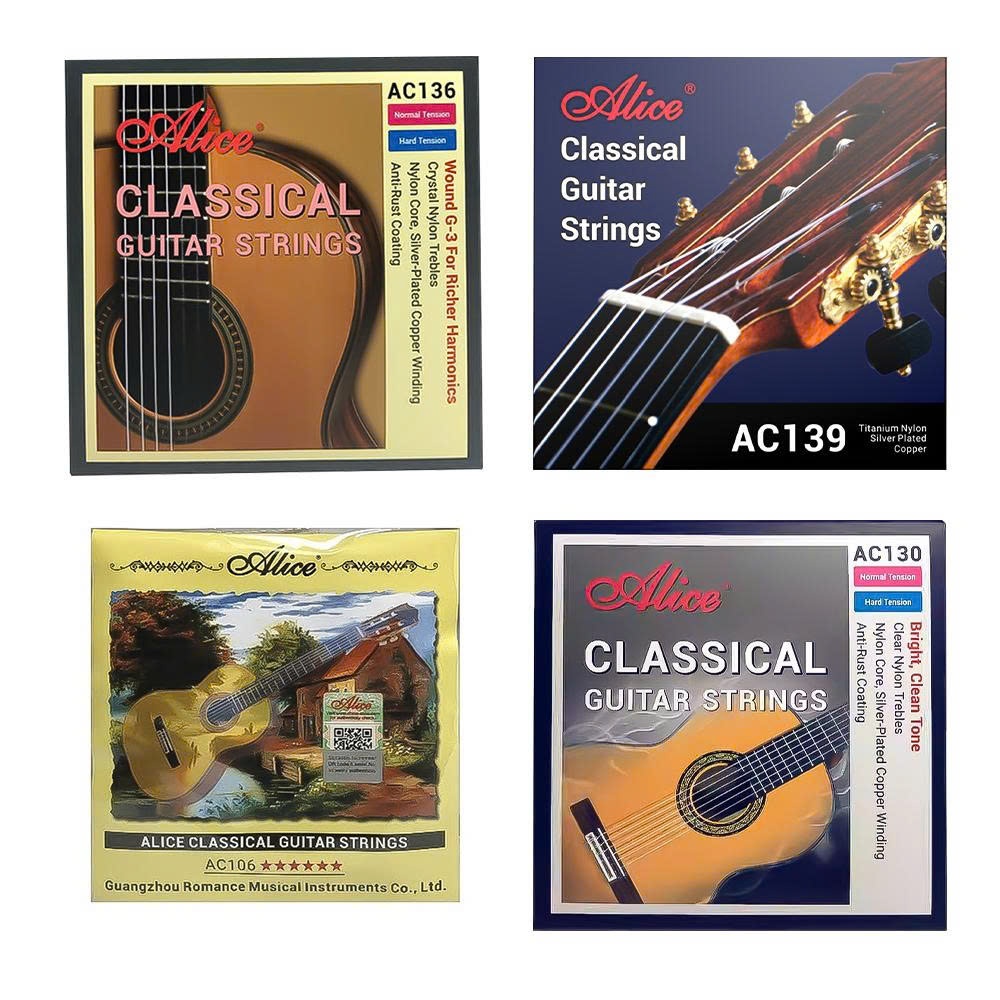 Dây Đàn Guitar Classic Strings Alice A106, AC130, AC136, AC139