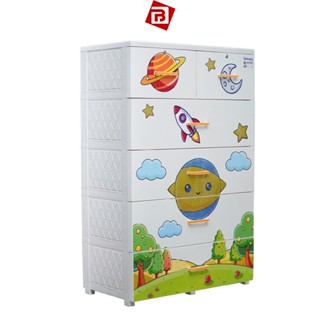 Tủ nhựa quần áo 5 tầng ngang 9 tấc DELI Max Qui Phúc, siêu to khổng lồ