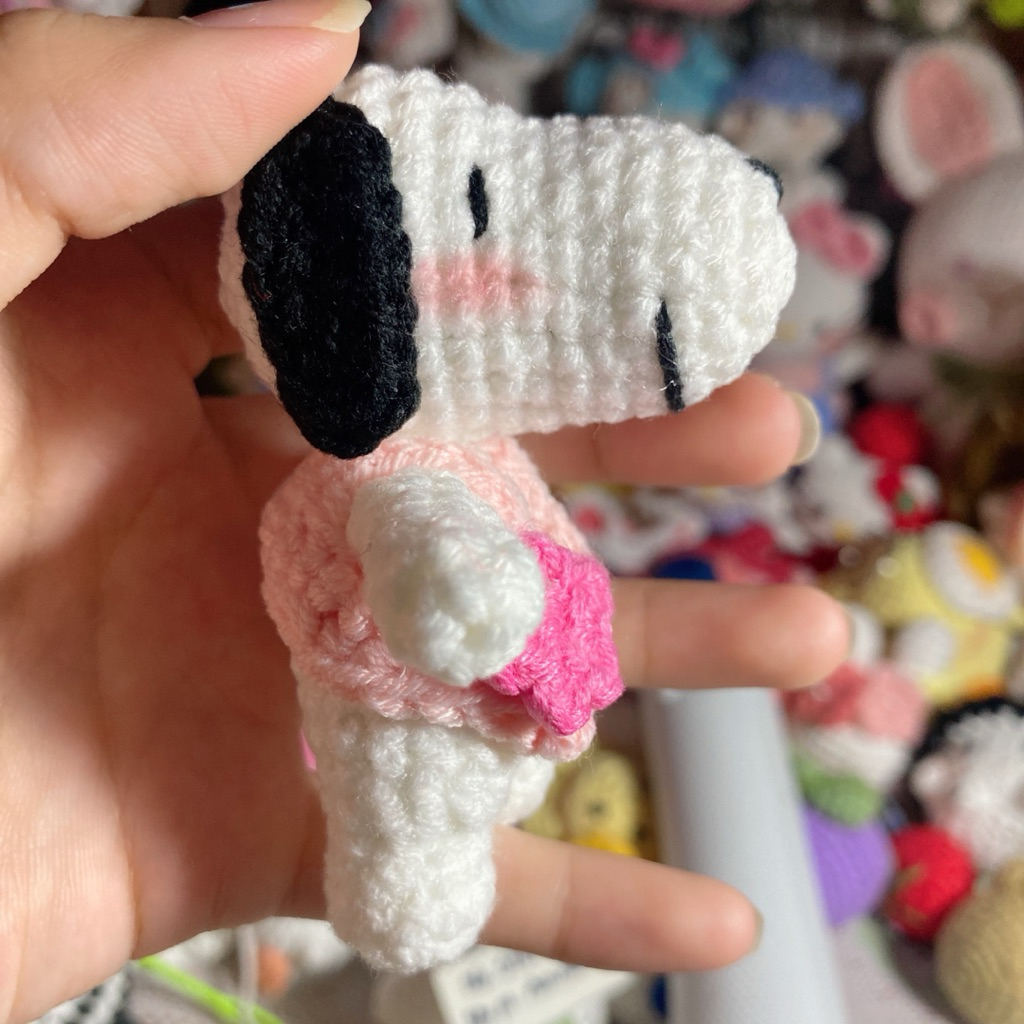 [AnhAnhMocLen] Móc khoá len Snoopy