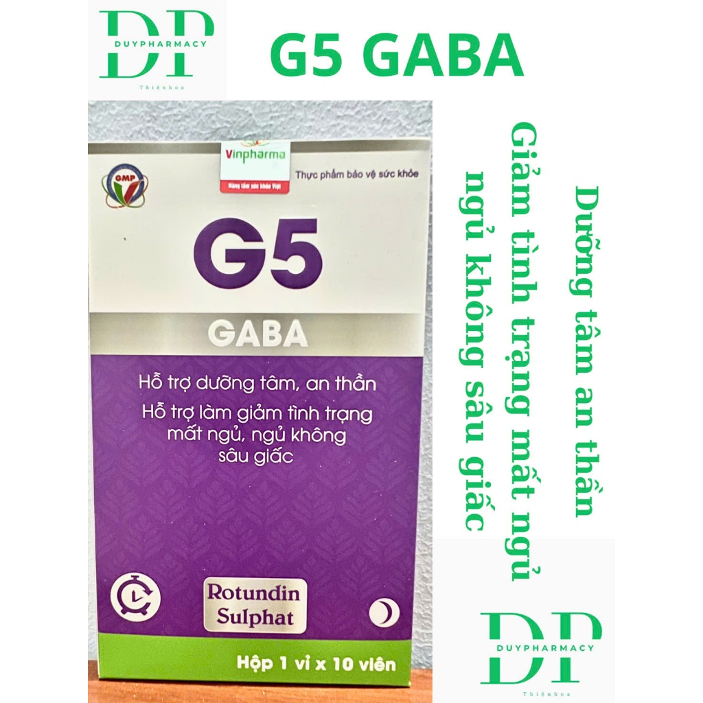 G5 GABA- HỖ TRỢ DƯỠNG TÂM, AN THẦN, GIẢM TÌNH TRẠNG MẤT NGỦ, NGỦ KHÔNG SÂU GIẤC