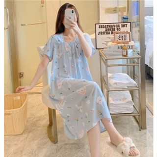 [XẢ KHO GIÁ SỐC] Váy đầm ngủ ngắn tay mặc nhà hàng ngày, chất vải Cotton lụa tự nhiên mềm mại thoáng mát mã VAV0366