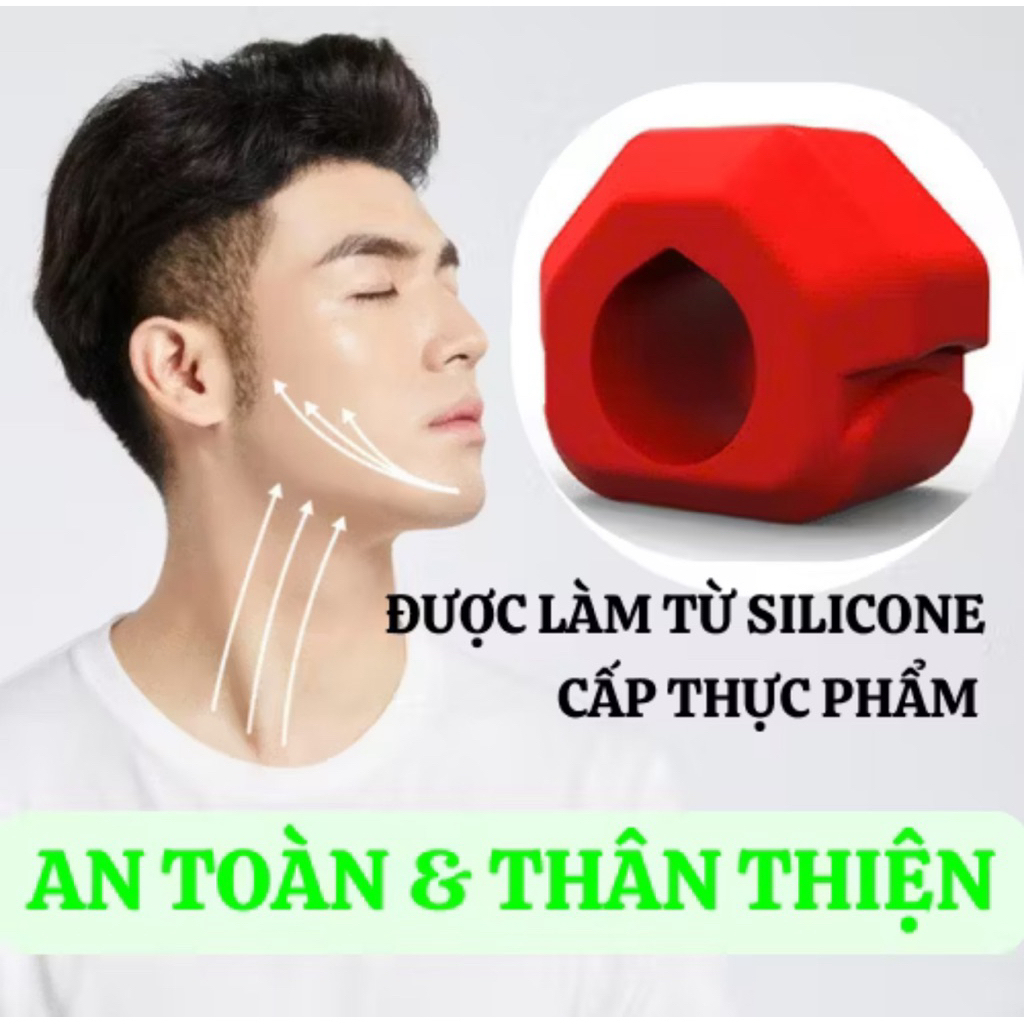 Bóng Tập Cơ Hàm JAWSIZE Dụng Cụ Tập Chewing, Mewing, Jawliner, Hỗ Trợ Cải Thiện Nọng Cằm, Mặt Mỡ, Mă