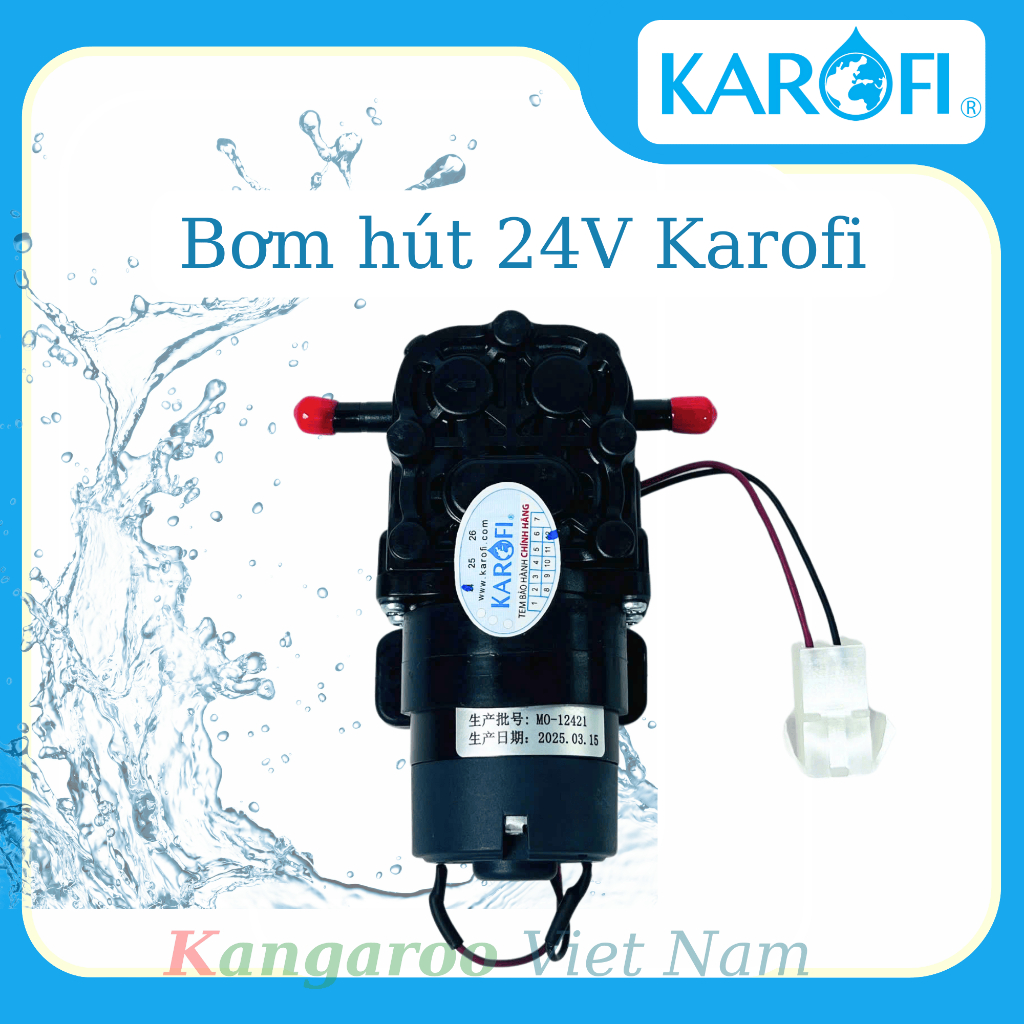 [Hoả tốc] Bơm hút 24V KAROFI