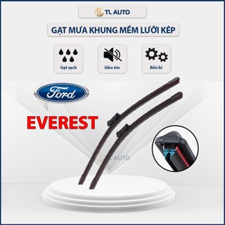 [Ford Everest] gạt mưa lưỡi kép silicon Everest, thanh cần gạt mưa ô tô, xe hơi 2 lưỡi, chổi gạt kính nước oto
