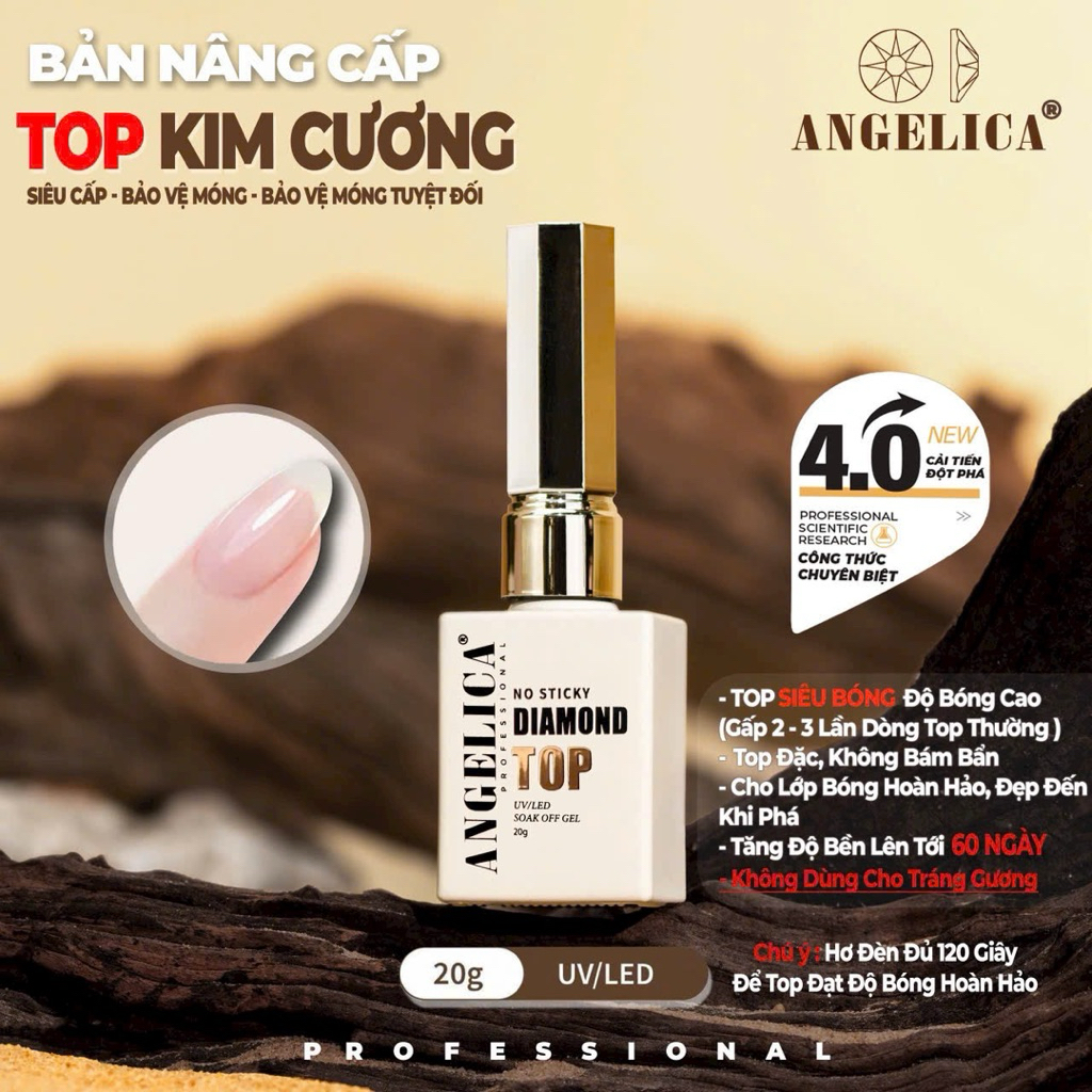 base top Angelica chính hãng chai kem bản nâng cấp