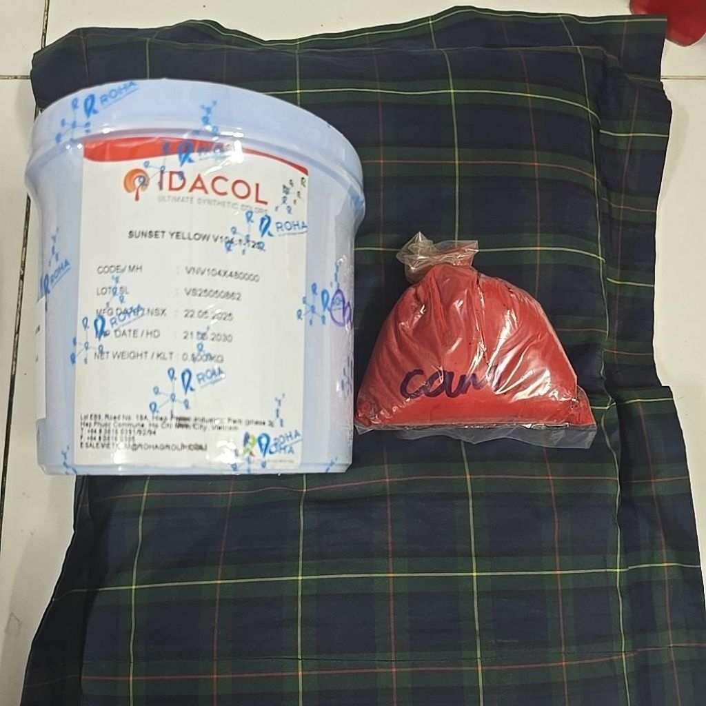 Bột màu thực phẩm cam Roha(sunset yellow)- Bột màu thực phẩm Ấn độ idacol color