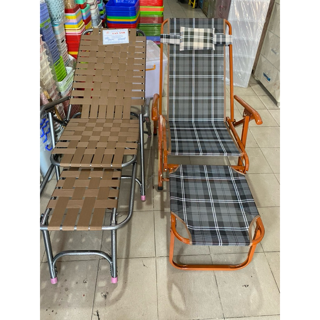 ghế xếp vừa ngồi / nằm lưới nhập cao cấp dày (hàng bảo hành ) ghế bố xếp gấp gọn , giường bố / ghế b