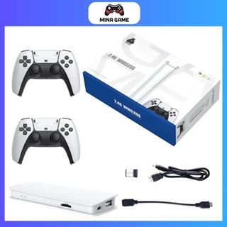 Máy Game Stick M15 4K Pro 64GB - Kho 30000 Game + Kết Nối Dây HDMI Kèm 2 Tay cầm