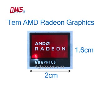  1 cái tem logo card đồ hoạ AMD Radeon Graphics trang trí máy tính Laptop PC - STICKER 
