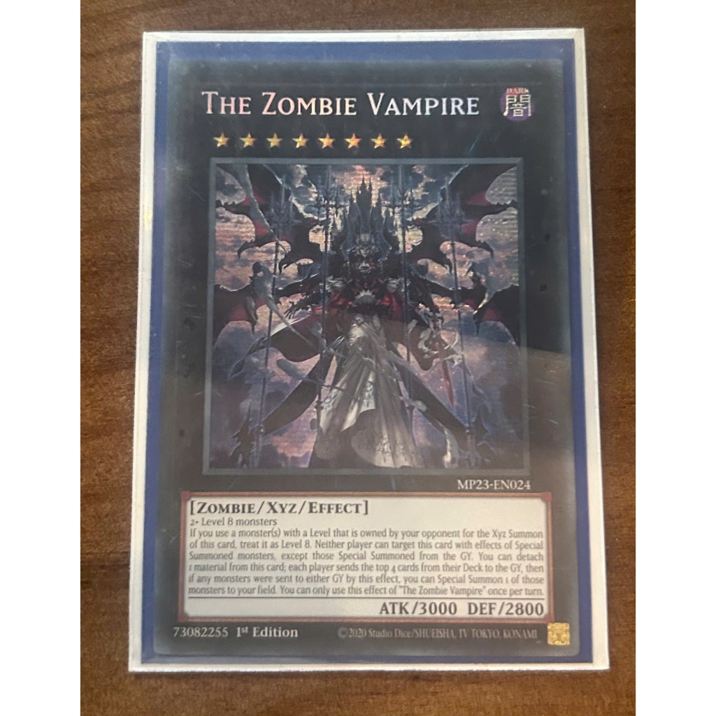 Thẻ bài Yugioh - The Zombie Vampire - MP23-EN024 - Prismatic Secret Rare 1st Edition