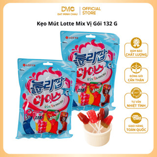  Kẹo Mút Lotte loại gói 132g Mix 4 Hương Vị Dâu Soda Cola Dưa Hấu 