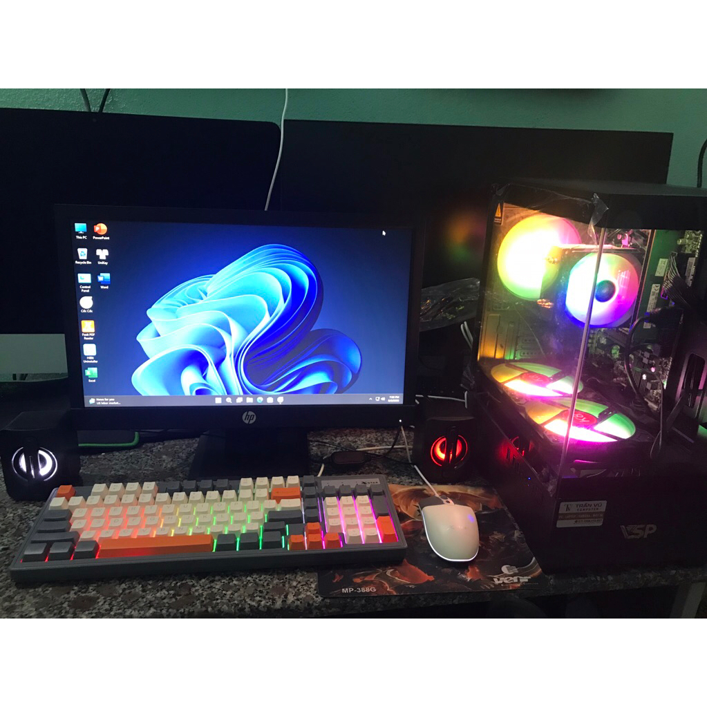 💻 BỘ MÁY TÍNH BÀN GIÁ RẺ - mainboard h110 gigabyte - i3 gen6 - Ram 8gb - SSD 256gb - Màn hp 19inch