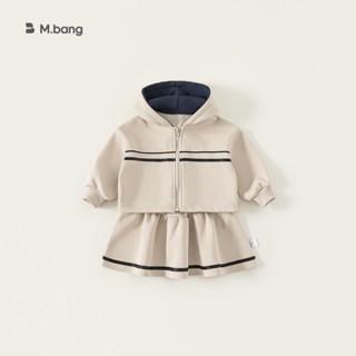  Set váy nỉ bé gái mùa đông Mbang chất siêu dày ấm Set váy bé gái mùa đông Mbang 2 chi tiết siêu xinh 