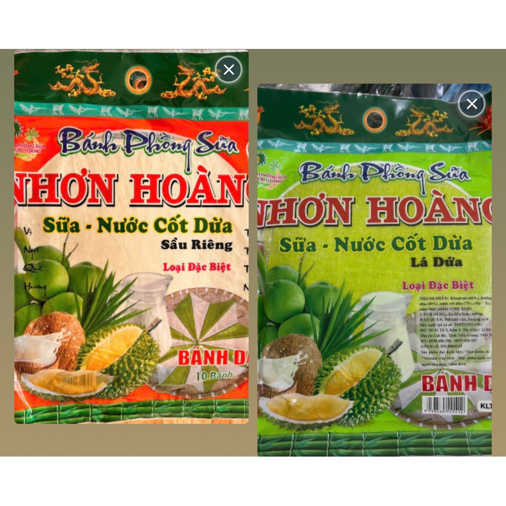 BÁNH TRÁNG PHỒNG SỮA NHƠN HOÀNG LOẠI ĐẶC BIỆT 400GR DATE LUÔN MỚI