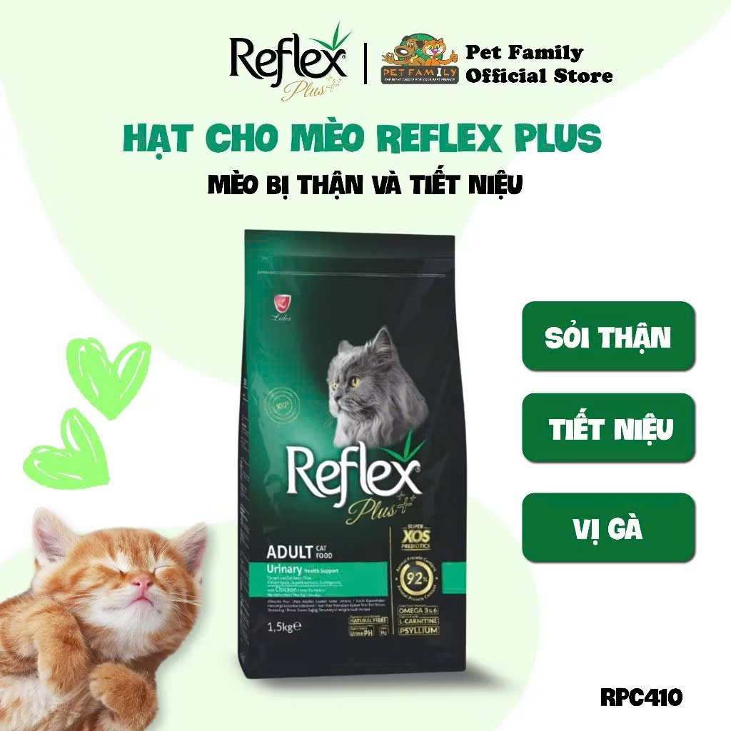 Thức ăn Hạt REFLEX URINARY CHO MÈO – Vị Gà & HỖ TRỢ TIẾT NIỆU – Bao 1.5kg