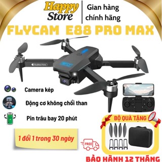 Flycam giá rẻ E88 PRO MAX, Drone mini, camera 4K, bay ổn định, phù hợp quay du lịch và tập chơi