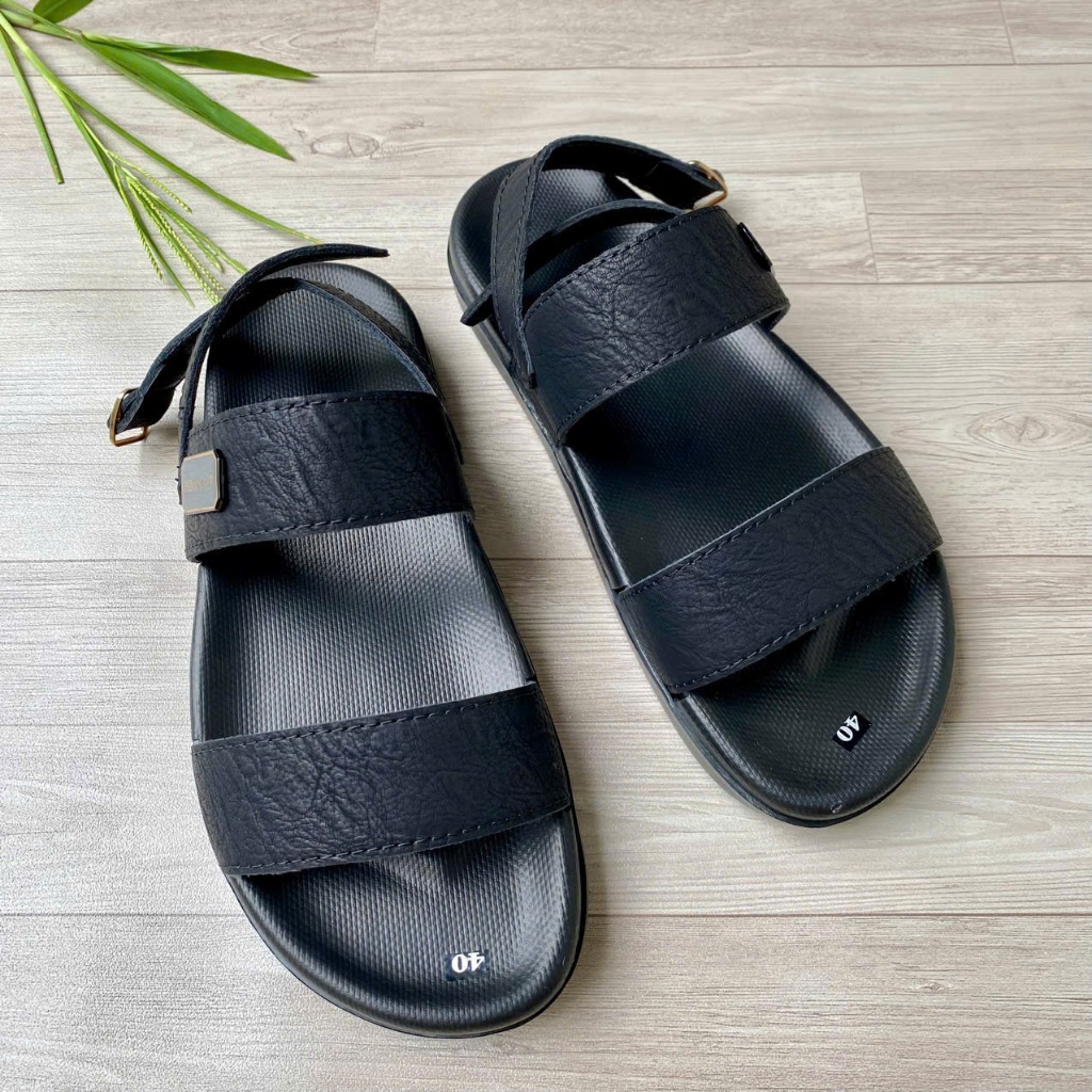 Dép lê quai hậu nam nữ Quai Da cao cấp, Đế khâu, Dép quai hậu, đi làm siêu bền, mẫu dép quai hậu mới nhất 2025