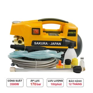 Máy rửa xe SAKURA công xuất 3800w