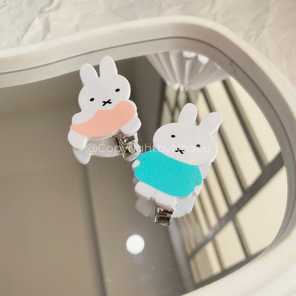 Kẹp Tóc Xà Cừ NHÀ CÚ Hình Thỏ Miffy Chất Liệu Acrylic Phong Cách Hàn Quốc Thời Trang Cho Nữ Hot Trend 6099 | BigBuy360 - bigbuy360.vn