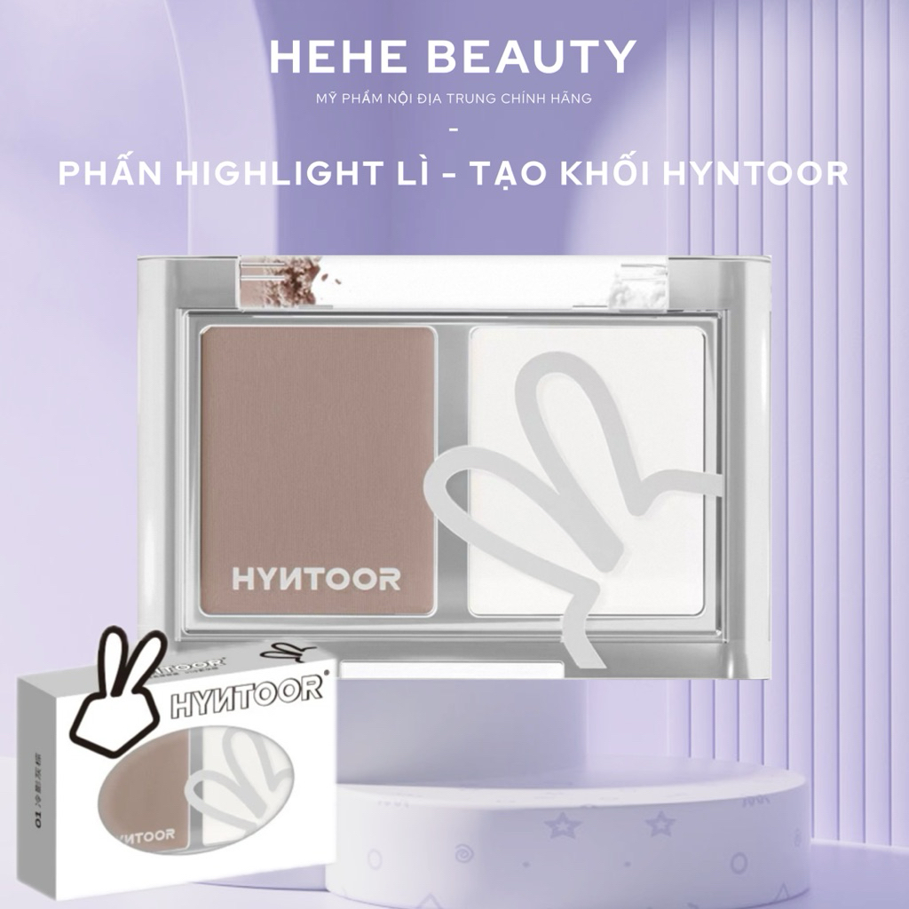HYNTOOR - Bảng phấn Highlight lì - tạo khối Hyntoor (3g)