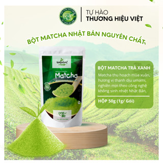 Túi 75gr Bột Matcha Trà Xanh Nhật Bản ONELIFE nguyên chất, hòa tan uống liền, giảm cân, không đường