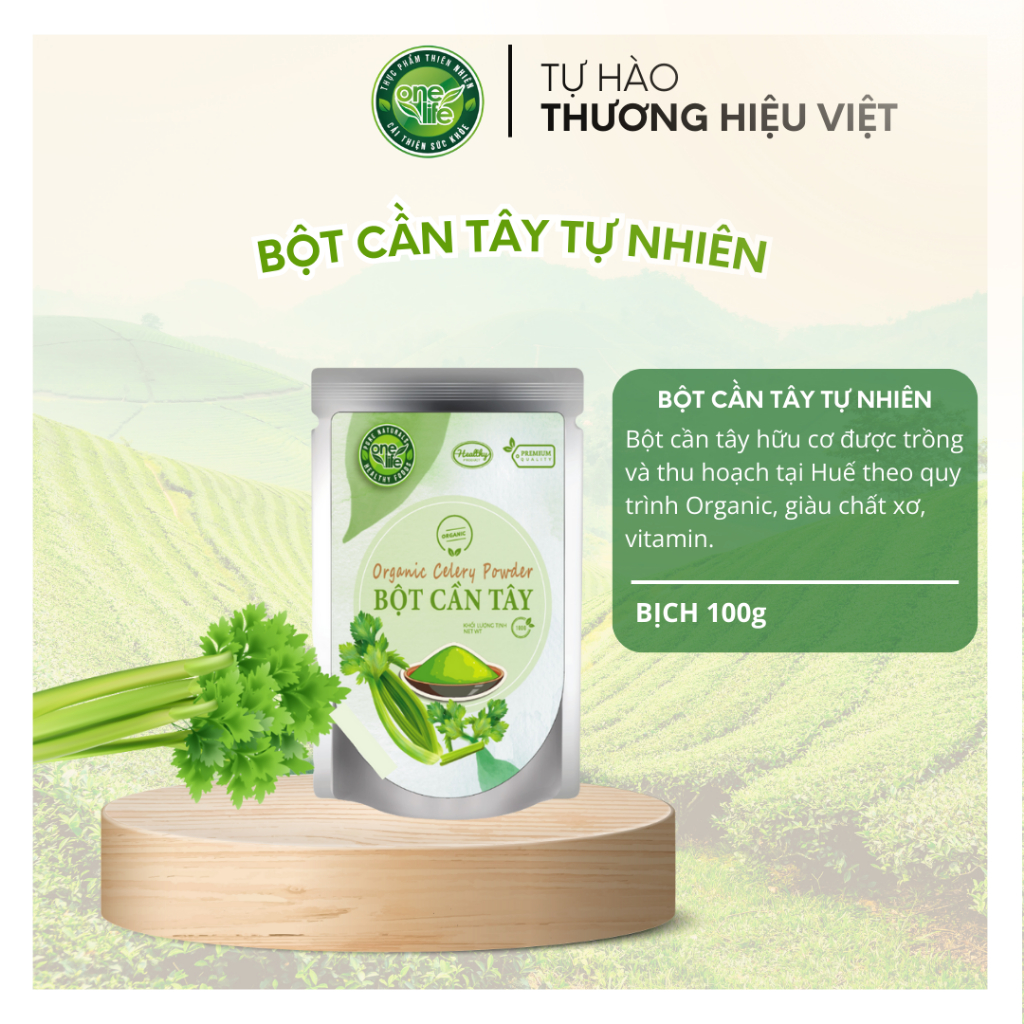 Bột Cần Tây Nguyên Chất ONELIFE - Giải Pháp Tự Nhiên Cho Sức Khỏe