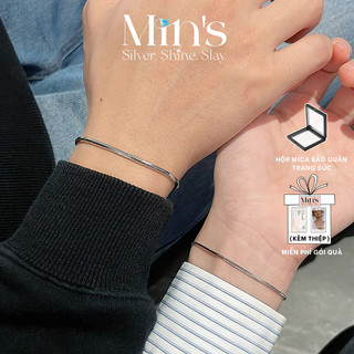  Vòng Tay Đôi MINS GEM Cho Các Cặp Đôi Lắc Tay Titan Innocent Love Cho Nam Nữ Thiết Kế Đơn Giản Sang Trọng - CP01 